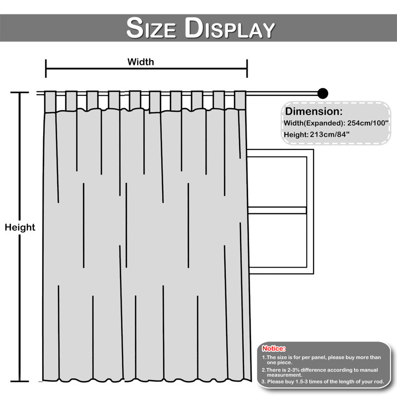 Latitude Run® Yicel Polyester Blackout Curtain Panel Wayfair